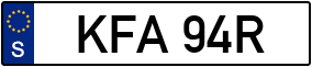 Trailer License Plate